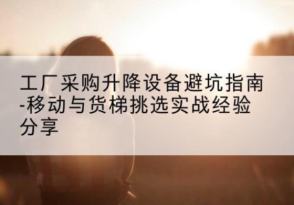 丰润移动式升降机怎么选-工厂采购升降设备避坑指南-移动与货梯挑选实战经验分享